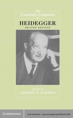 bigCover of the book The Cambridge Companion to Heidegger by 