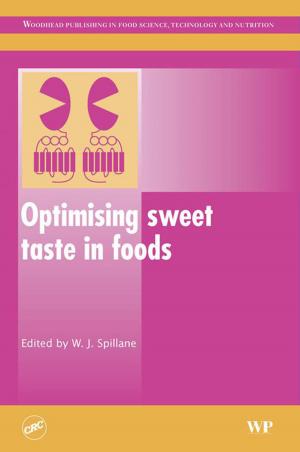 Cover of the book Optimising Sweet Taste in Foods by P.A. Scott, J. Charteris, R.S. Bridger
