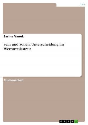 Cover of the book Sein und Sollen. Unterscheidung im Werturteilsstreit by Tobias Deppler