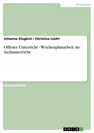 Cover of the book Offener Unterricht - Wochenplanarbeit im Sachunterricht by Stefanie Rapp