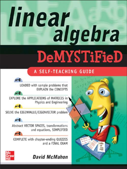 Cover of the book Linear Algebra Demystified by David McMahon, McGraw-Hill Education