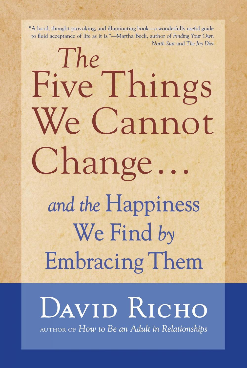 Big bigCover of The Five Things We Cannot Change