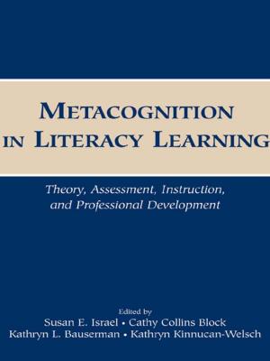 Cover of the book Metacognition in Literacy Learning by Stephen R. Sacks