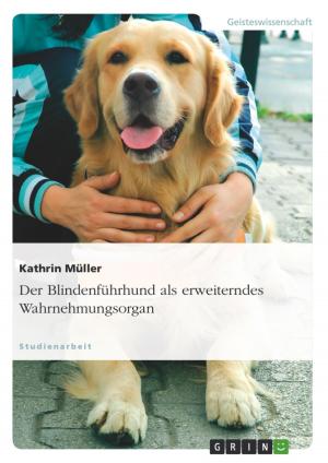 Cover of the book Der Blindenführhund als erweiterndes Wahrnehmungsorgan by Anne-Christin Hummelt