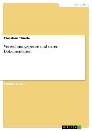 Cover of the book Verrechnungspreise und deren Dokumentation by Laura Krüger