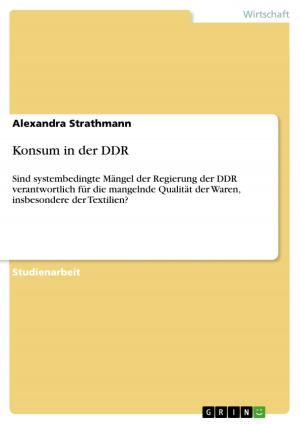 Cover of the book Konsum in der DDR by Sven Schmidt