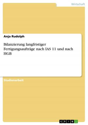 Cover of the book Bilanzierung langfristiger Fertigungsaufträge nach IAS 11 und nach HGB by Anja Gregor