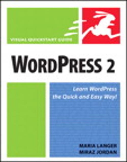 Cover of the book WordPress 2 by Maria Langer, Miraz Jordan, Pearson Education