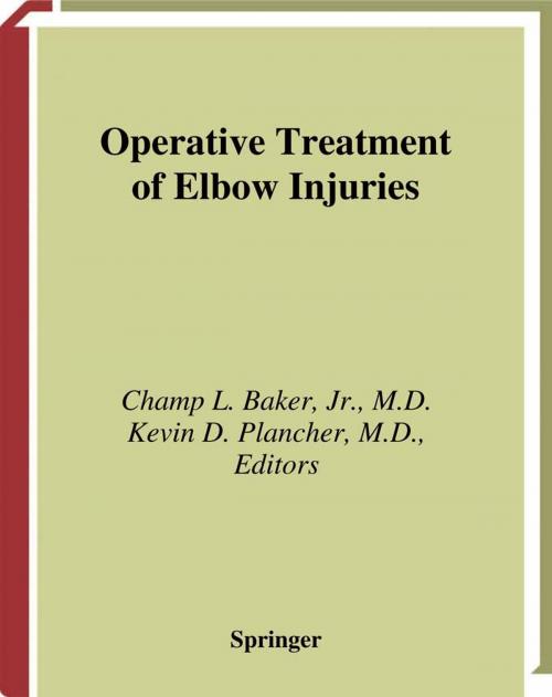 Cover of the book Operative Treatment of Elbow Injuries by , Springer New York