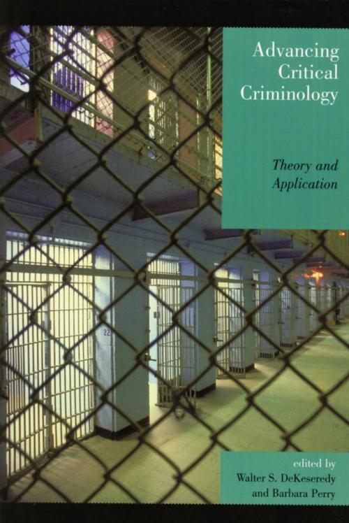 Cover of the book Advancing Critical Criminology by , Lexington Books