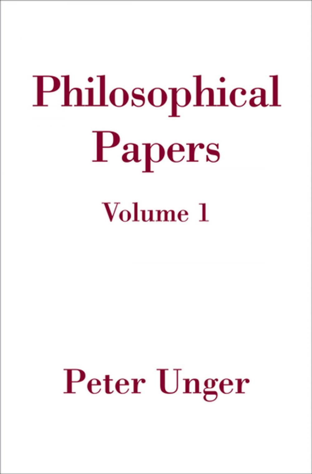 Big bigCover of Philosophical Papers