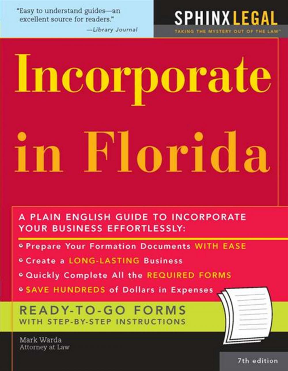 Big bigCover of Incorporate in Florida