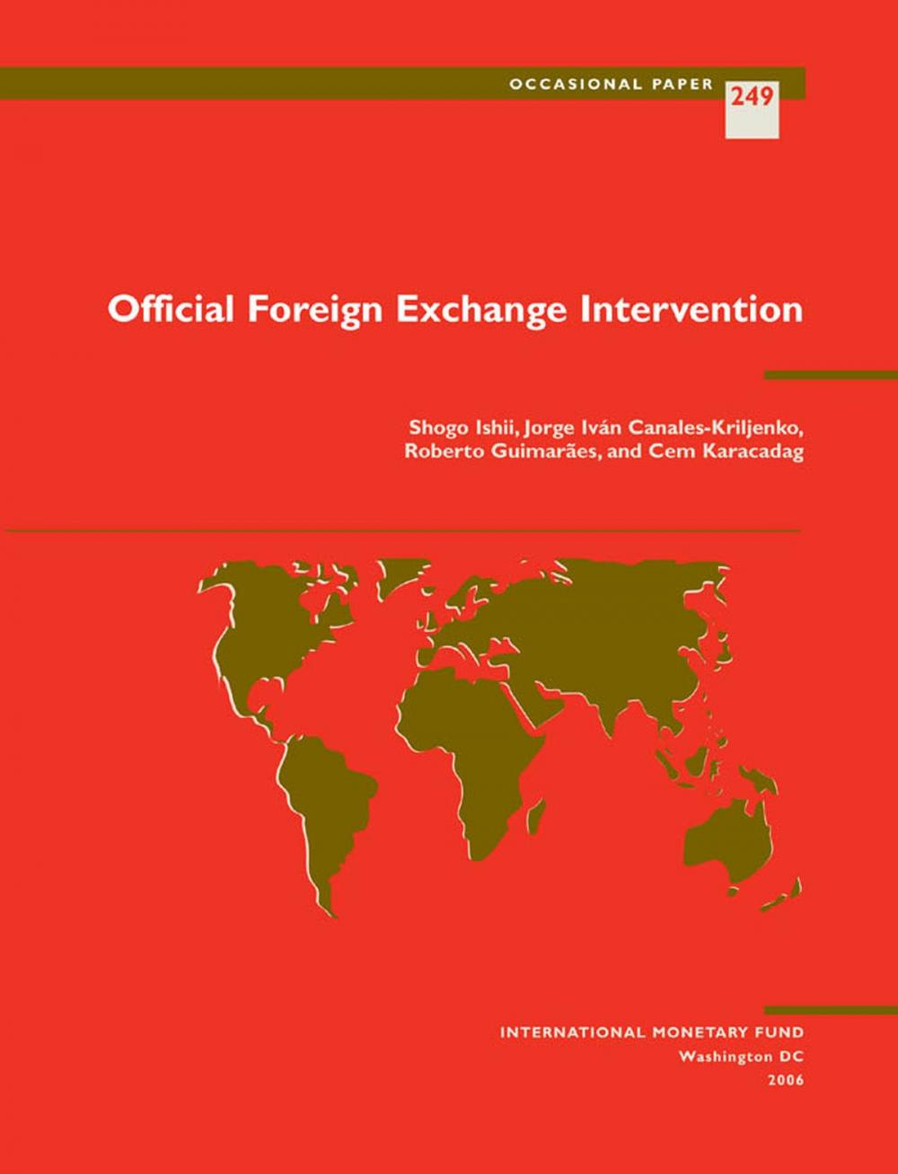 Big bigCover of Official Foreign Exchange Intervention