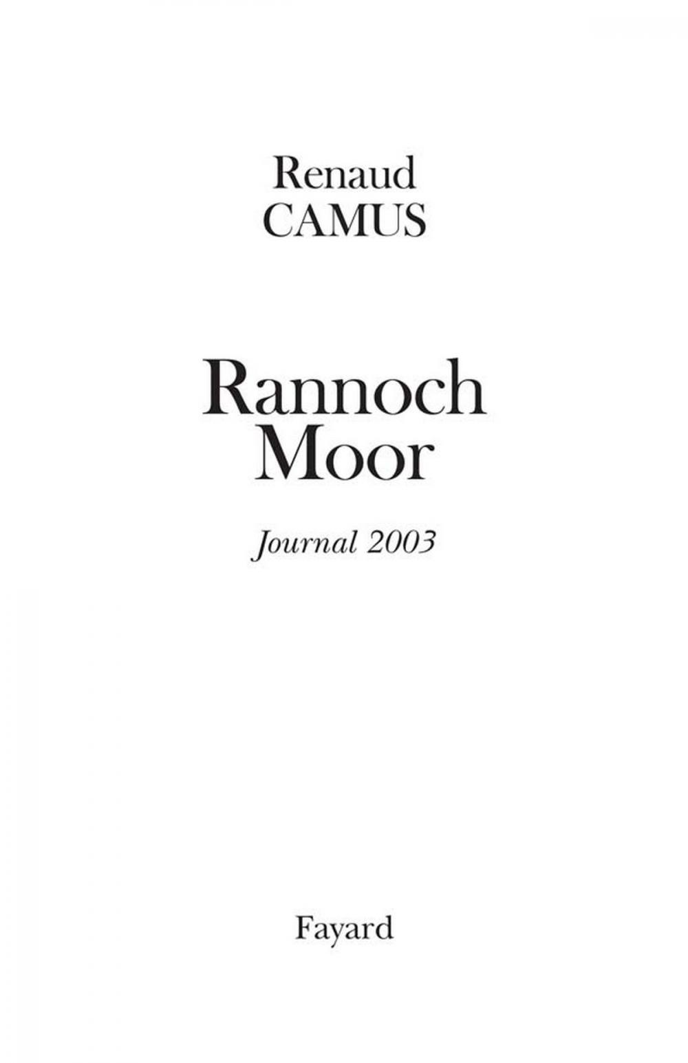 Big bigCover of Rannoch Moor