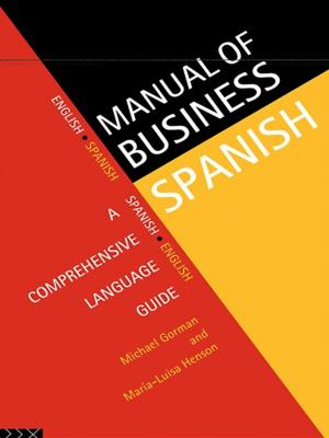 Cover of the book Manual of Business Spanish by Christian D Ginsburg