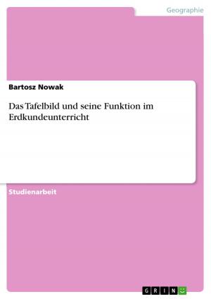 Cover of the book Das Tafelbild und seine Funktion im Erdkundeunterricht by Fabian Fritzsche
