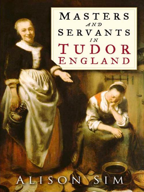 Cover of the book Masters and Servants in Tudor England by Alison Sim, The History Press