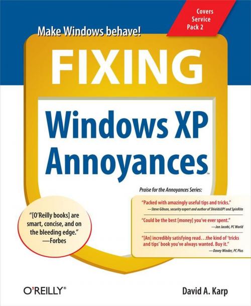 Cover of the book Fixing Windows XP Annoyances by David A. Karp, O'Reilly Media