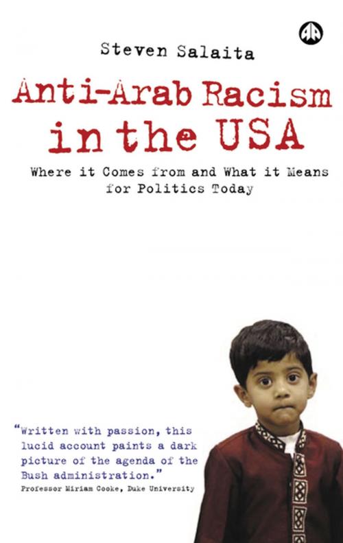 Cover of the book Anti-Arab Racism in the USA by Steven Salaita, Pluto Press