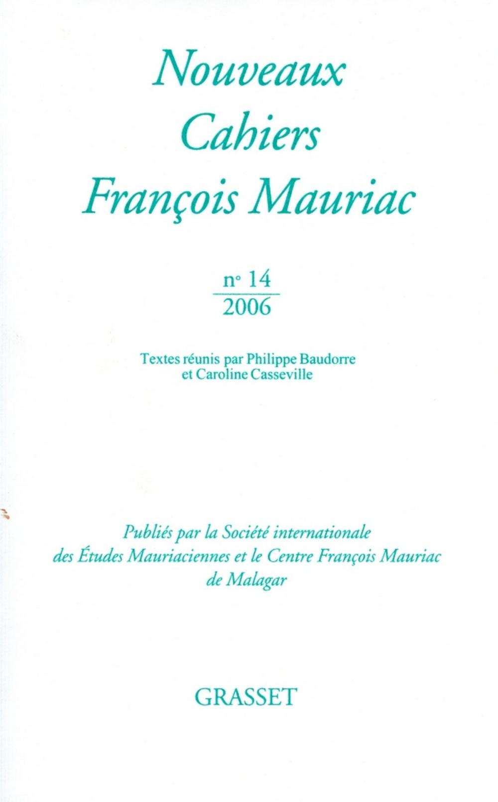 Big bigCover of Nouveaux cahiers François Mauriac n°14