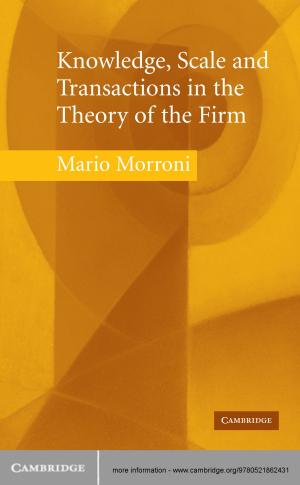 Cover of the book Knowledge, Scale and Transactions in the Theory of the Firm by Luigi Lugiato, Franco Prati, Massimo Brambilla