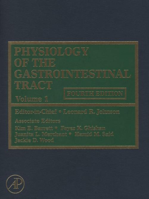 Cover of the book Physiology of the Gastrointestinal Tract by Leonard R. Johnson, PhD, Elsevier Science