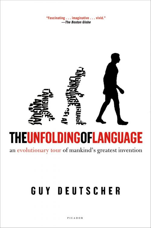 Cover of the book The Unfolding of Language by Guy Deutscher, Henry Holt and Co.