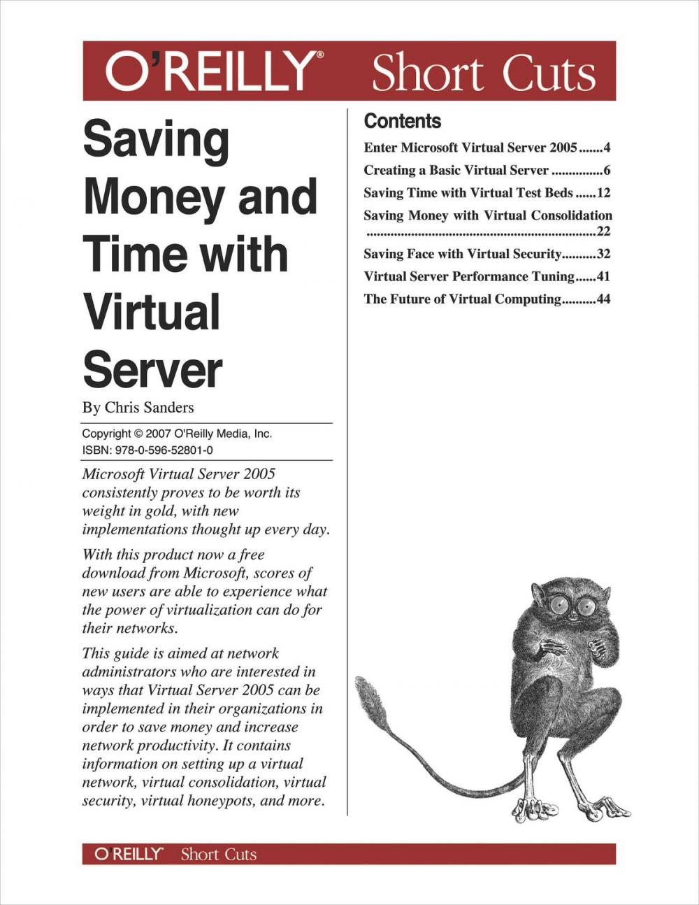 Big bigCover of Saving Money and Time with Virtual Server