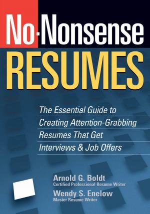 Cover of the book No-Nonsense Resumes by Bob Curran