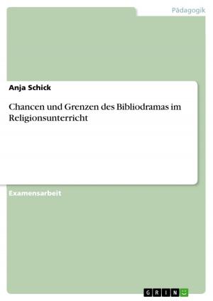 Cover of the book Chancen und Grenzen des Bibliodramas im Religionsunterricht by Christina Münzner