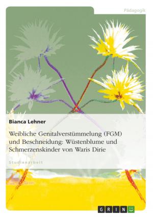 Cover of the book Weibliche Genitalverstümmelung (FGM) und Beschneidung: Wüstenblume und Schmerzenskinder von Waris Dirie by Nadine Ratajczak