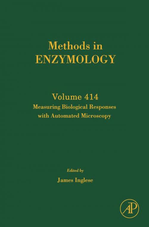 Cover of the book Measuring Biological Responses with Automated Microscopy by James Inglese, Elsevier Science