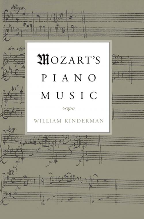 Cover of the book Mozart's Piano Music by William Kinderman, Oxford University Press