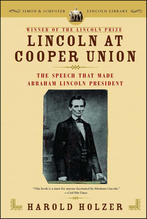 Cover of the book Lincoln at Cooper Union by Harold Holzer, Simon & Schuster