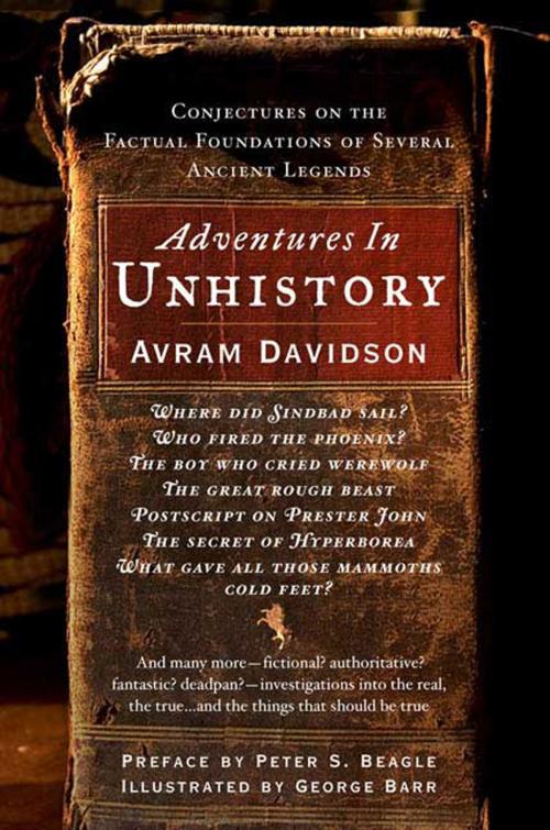 Cover of the book Adventures in Unhistory by Avram Davidson, Tom Doherty Associates