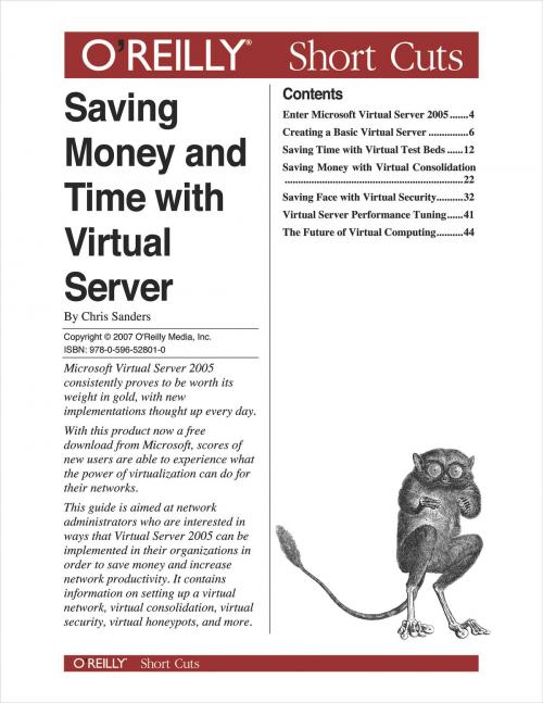 Cover of the book Saving Money and Time with Virtual Server by Chris Sanders, O'Reilly Media