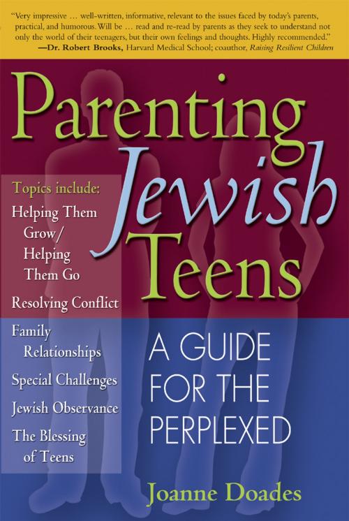 Cover of the book Parenting Jewish Teens by Joanne Doades, Jewish Lights Publishing