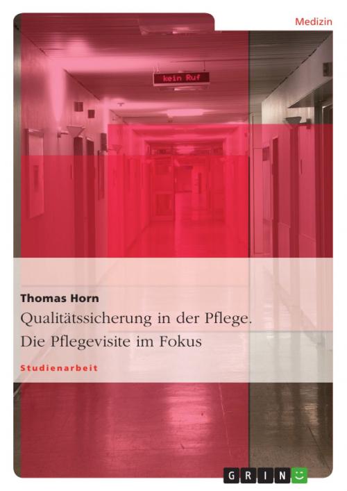 Cover of the book Qualitätssicherung in der Pflege. Die Pflegevisite im Fokus by Thomas Horn, GRIN Verlag