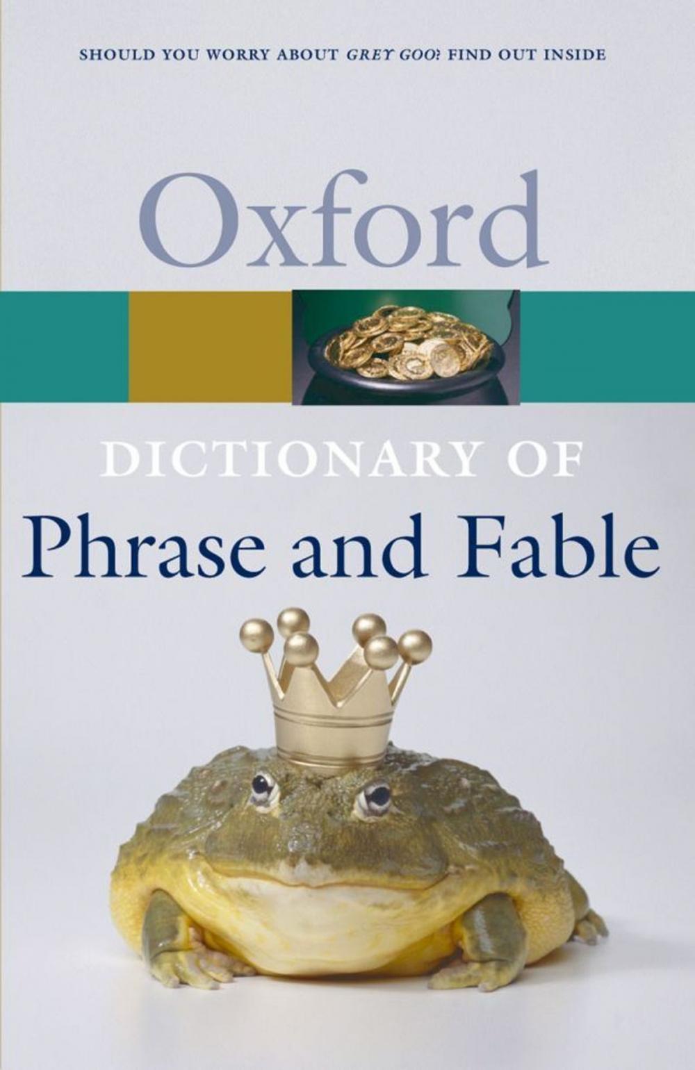 Big bigCover of The Oxford Dictionary of Phrase and Fable