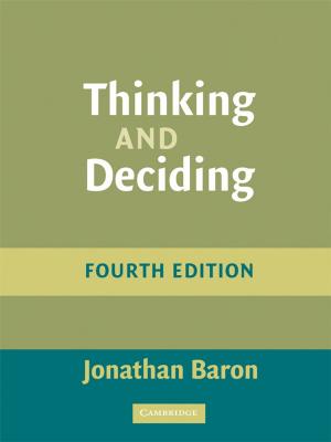 Cover of the book Thinking and Deciding by Álvaro Cartea, Sebastian Jaimungal, José Penalva