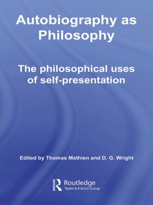 Cover of the book Autobiography as Philosophy by Trev Lynn Broughton
