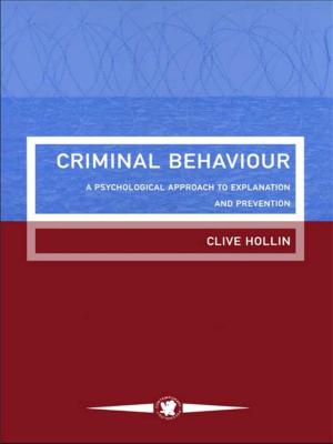 Cover of the book Criminal Behaviour by Jean-Michel Quinodoz