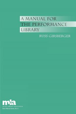 Cover of the book A Manual for the Performance Library by Frank Schalow, Alfred Denker