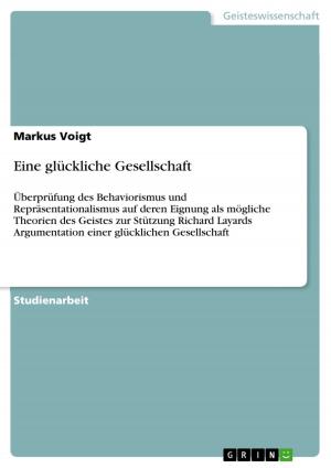 Cover of the book Eine glückliche Gesellschaft by Thorsten Kade