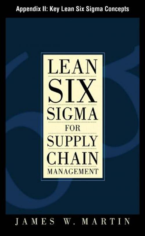 Cover of the book Lean Six Sigma for Supply Chain Management, Appendix II - Key Lean Six Sigma Concepts by James Martin, McGraw-Hill Companies,Inc.