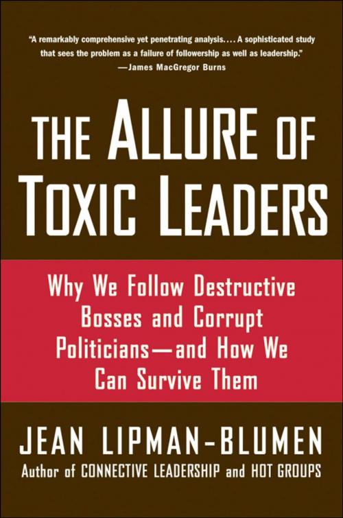 Cover of the book The Allure of Toxic Leaders by Jean Lipman-Blumen, Oxford University Press
