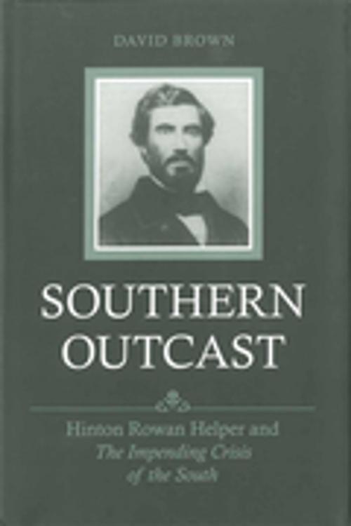 Cover of the book Southern Outcast by David Brown, LSU Press