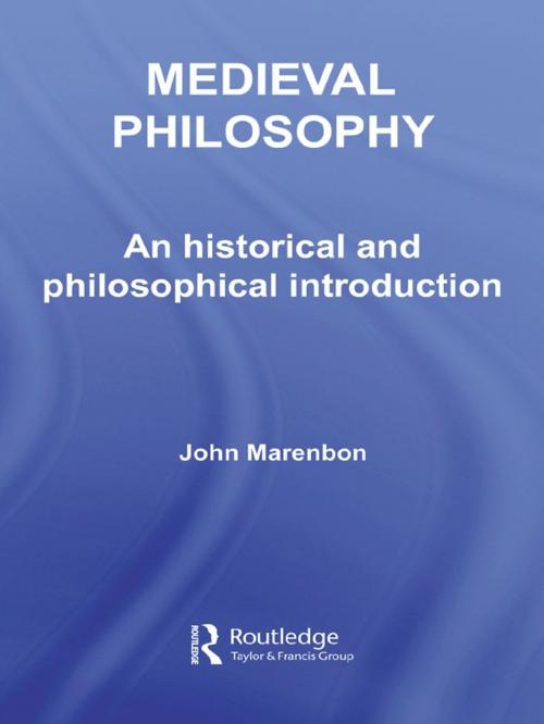 Cover of the book Medieval Philosophy by John Marenbon, Taylor and Francis