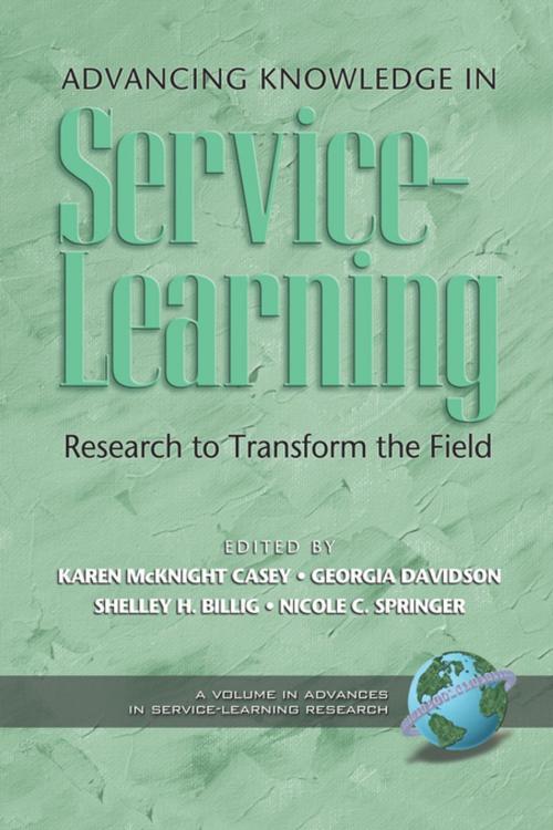 Cover of the book Advancing Knowledge in ServiceLearning by , Information Age Publishing