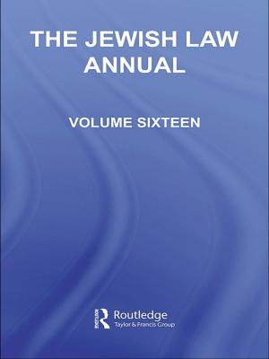 Cover of the book The Jewish Law Annual Volume 16 by Lizbeth Goodman